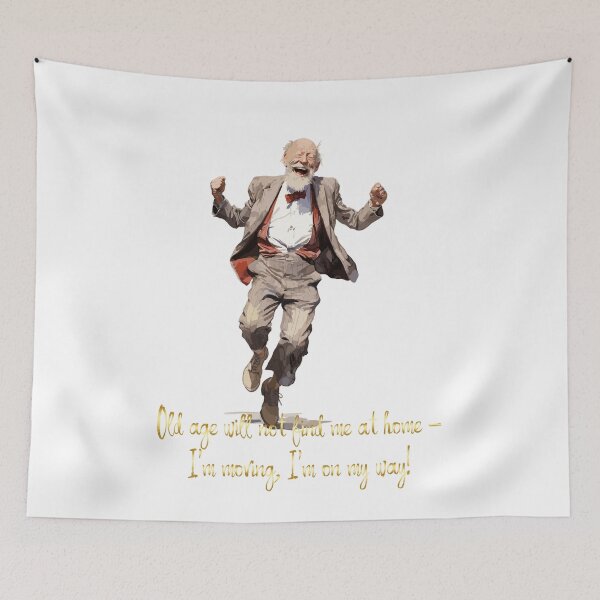 Item preview, Old age will not find me at home designed and sold by CatCoconut-Art.
