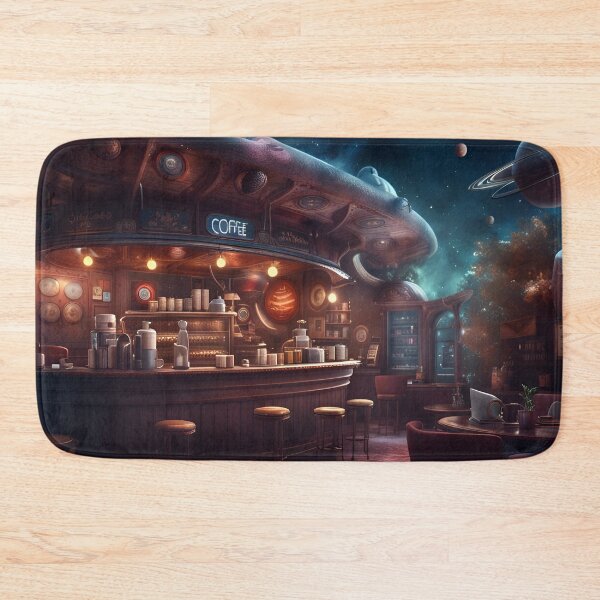 Item preview, Vintage Coffee Shop In Space designed and sold by tpixx.