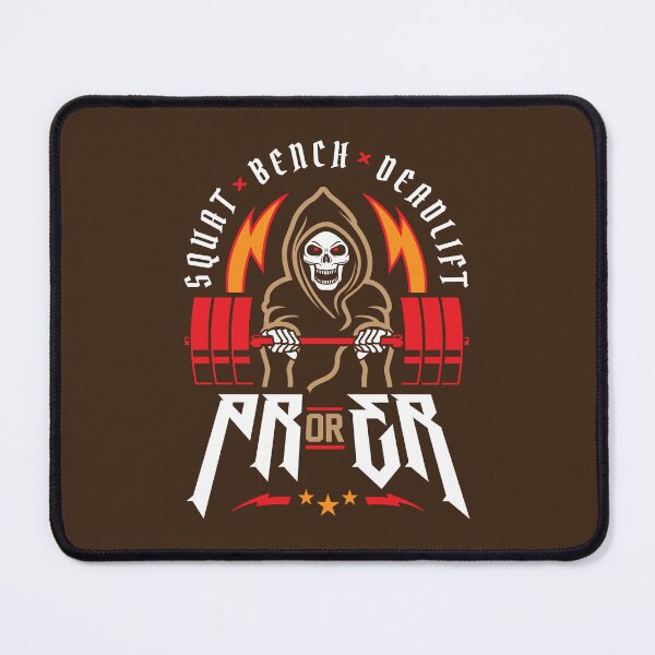 Item preview, PR or ER - Squat Bench Deadlift (Gym Reaper) Funny Gym Ego Lifting designed and sold by Brogress Project.