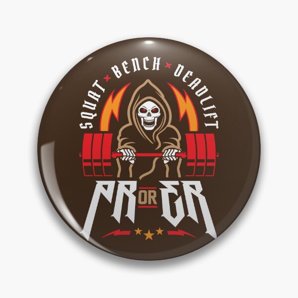 Item preview, PR or ER - Squat Bench Deadlift (Gym Reaper) Funny Gym Ego Lifting designed and sold by Brogress Project.