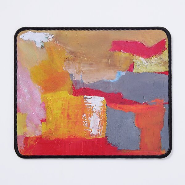 Item preview, Painting Abstract Squares Geometric Clouds Expressive Colors Red Orange Effects and Textures designed and sold by InfinityDsigns.