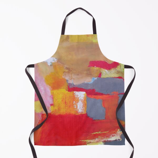 Item preview, Painting Abstract Squares Geometric Clouds Expressive Colors Red Orange Effects and Textures designed and sold by WinfinityDesigns.