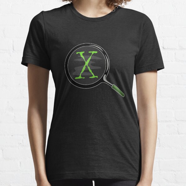 X - Magnifying Glass T-shirt - X-Files Essential T-Shirt