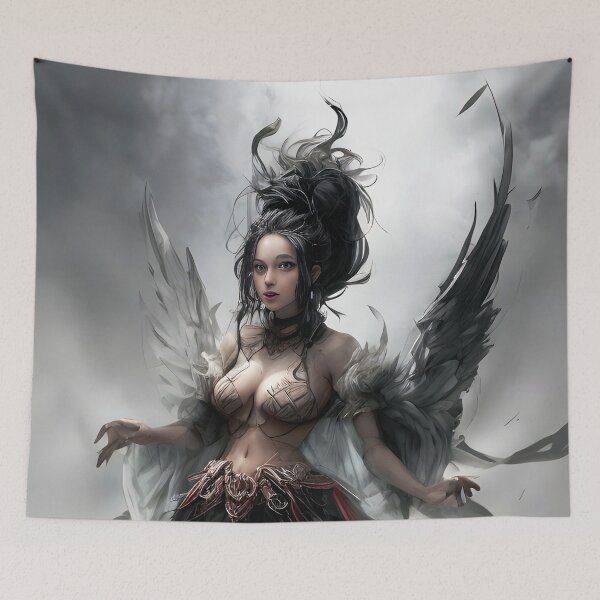 Item preview, MistHaven Angels - Digital Art of Winged Fighters in Action designed and sold by IsdinMisthaven.