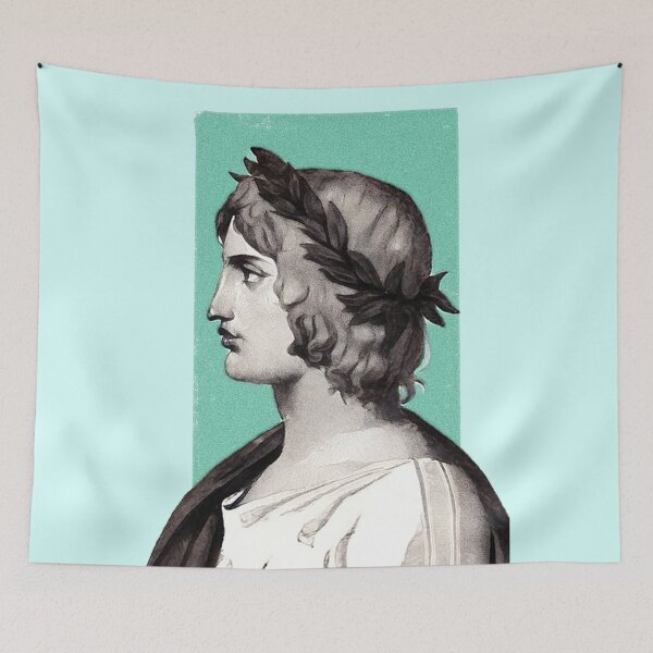 Item preview, Roman Poet Virgil - pistachio - illustration  designed and sold by Litstoy.