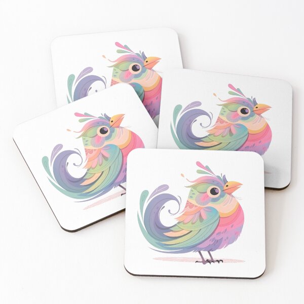 Item preview, Cute kawaii colourful rainbow bird designed and sold by Hasan Habeeb.