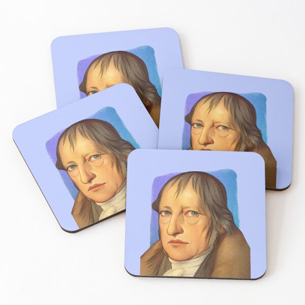 Item preview, German Philosopher Georg Wilhelm Friedrich Hegel - blue - illustration  designed and sold by Litstoy.