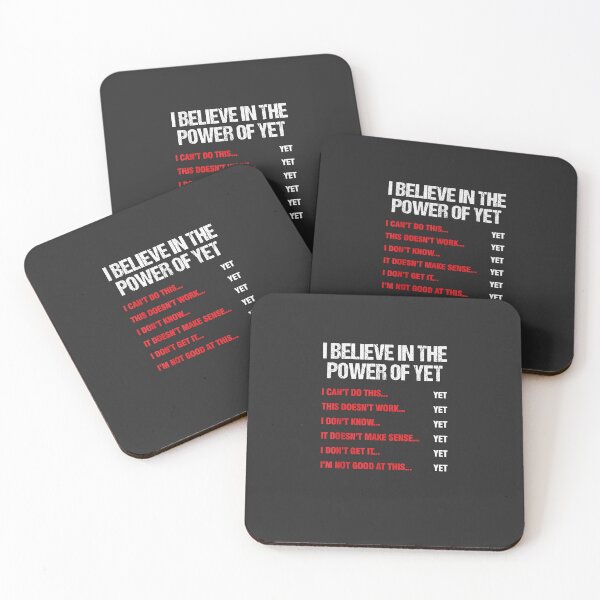 Item preview, Encouragement Believe In The Power Of Yet Motivational  designed and sold by BurrellFournier.