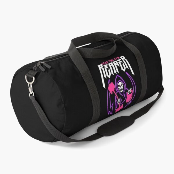 Item preview, Fear The Gym Reaper (Kettlebell & Barbell) Funny Fitness Pun designed and sold by Brogress Project.