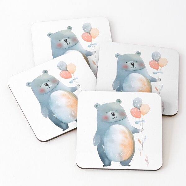 Item preview, Cute bear with balloons designed and sold by Baart72.