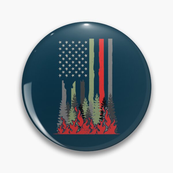 Item preview, Wildland Firefighter Patriotic US American Flag Gift designed and sold by emettgrilli.