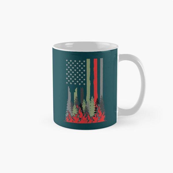 Item preview, Wildland Firefighter Patriotic US American Flag Gift designed and sold by emettgrilli.