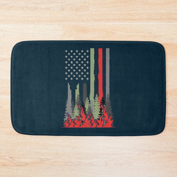 Item preview, Wildland Firefighter Patriotic US American Flag Gift designed and sold by emettgrilli.
