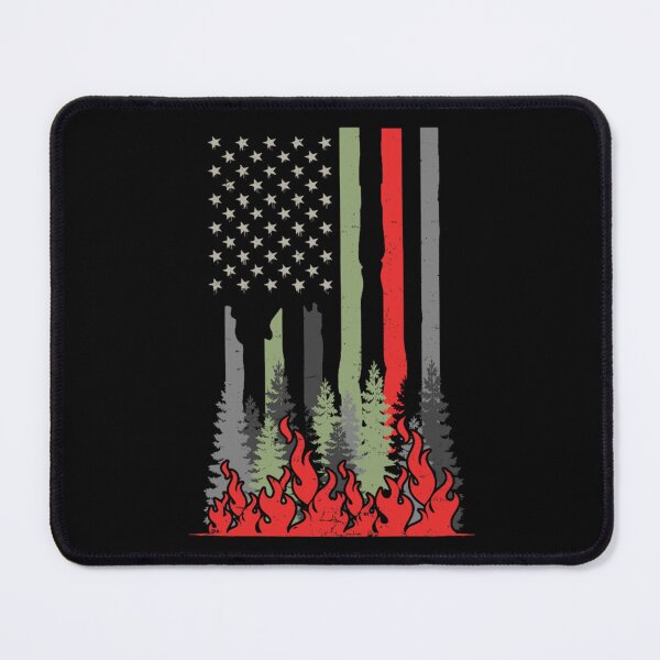 Item preview, Wildland Firefighter Patriotic US American Flag Gift designed and sold by emettgrilli.