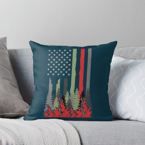 Item preview, Wildland Firefighter Patriotic US American Flag Gift designed and sold by emettgrilli.