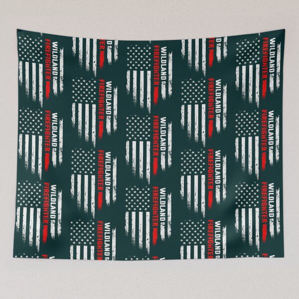 Item preview, Wildland Firefighter I US Flag designed and sold by emettgrilli.