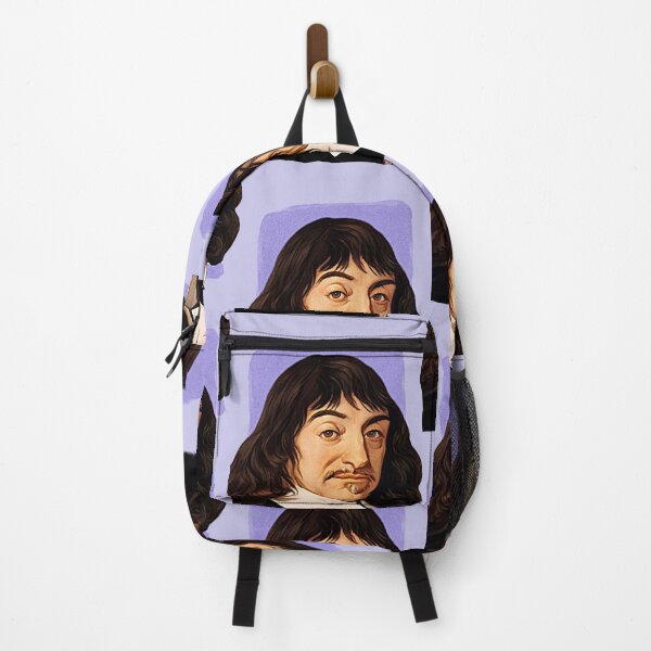 Item preview, French Philosopher René Descartes - purple - illustration designed and sold by Litstoy.
