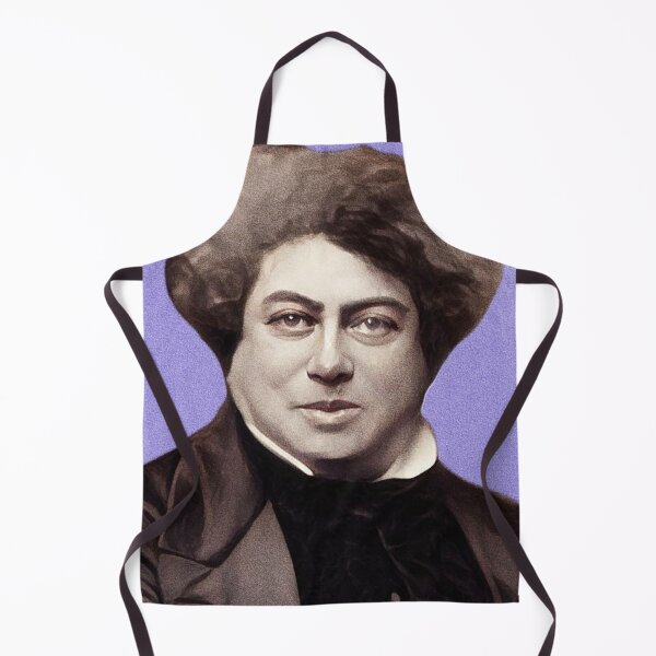 Item preview, French Novelist Alexandre Dumas - purple - illustration designed and sold by Litstoy.