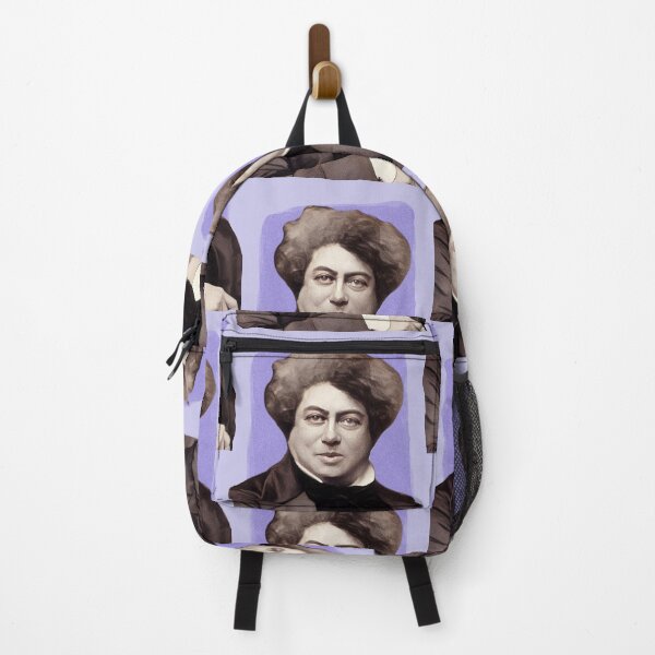 Item preview, French Novelist Alexandre Dumas - purple - illustration designed and sold by Litstoy.