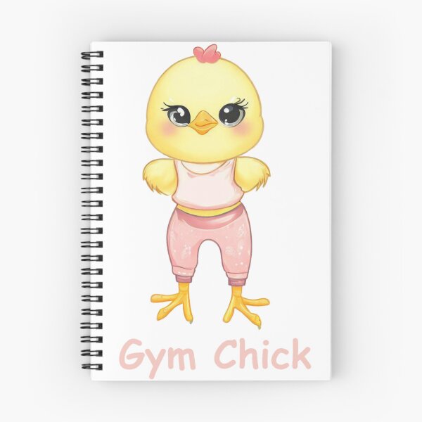 Item preview, Gym Chick - Cute Baby Chicken Workout Design designed and sold by SpendieSellers.