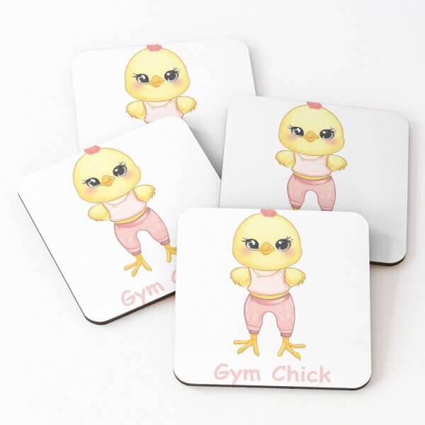 Item preview, Gym Chick - Cute Baby Chicken Workout Design designed and sold by SpendieSellers.