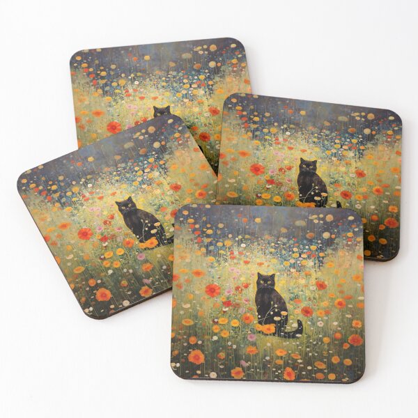 Item preview, Gustav Klimt Style Garden Cat designed and sold by sophiesdesigns53.