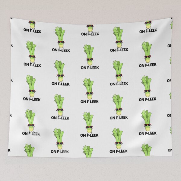Item preview, On Fleek Funny Veggie Leek Puns  designed and sold by punnybone.