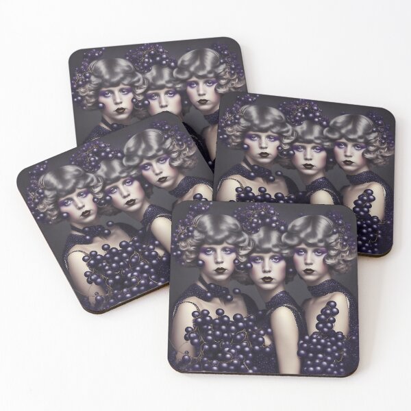 Item preview, [AI Art] Black Currant Twins, Disco Style designed and sold by Sissle.