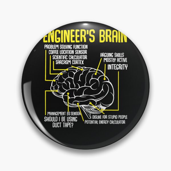 Item preview, Engineer's Brain Funny Engineering Games Process Funny  designed and sold by JeoffroiCourtem.