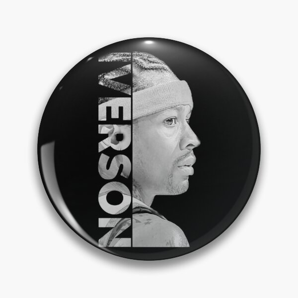 Item preview, Allen IversonBlackWhite  designed and sold by EmeryStudioJew.
