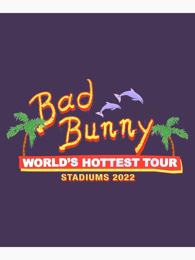 Bad Bunny Worlds Hottest Tour Stadium 2022 Baseball Jersey - Best