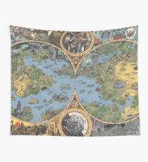 HP Lovecraft "Dreamland" Map High Quality Wall Tapestry