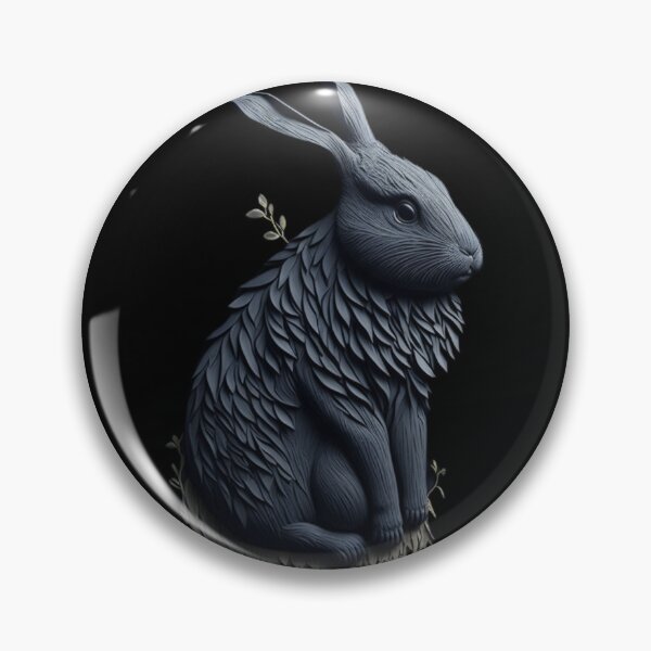 Item preview, Grey wooden rabbit designed and sold by GlunmanStore.