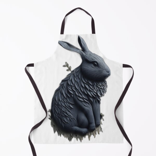 Item preview, Grey wooden rabbit designed and sold by GlunmanStore.