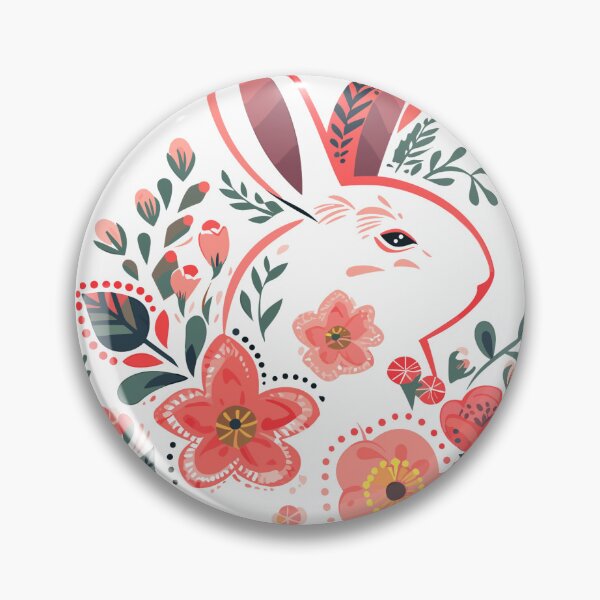 Item preview, The White Enchanting Bunny - A pure white rabbit embodying innocence and magic, carrying the essence of Hungarian folklores mystical charm designed and sold by EmeraldeaArt.