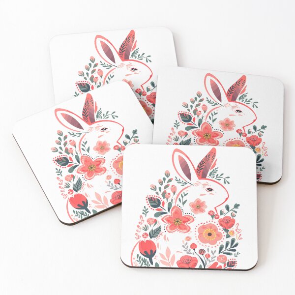 Item preview, The White Enchanting Bunny - A pure white rabbit embodying innocence and magic, carrying the essence of Hungarian folklores mystical charm designed and sold by EmeraldeaArt.