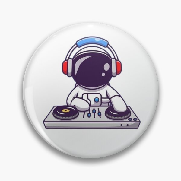 Item preview, Cute astronaut playing electronic music designed and sold by Stre1f.