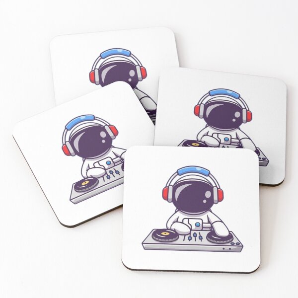 Item preview, Cute astronaut playing electronic music designed and sold by Stre1f.