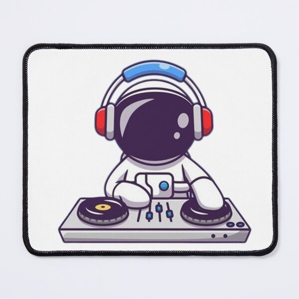 Item preview, Cute astronaut playing electronic music designed and sold by Stre1f.