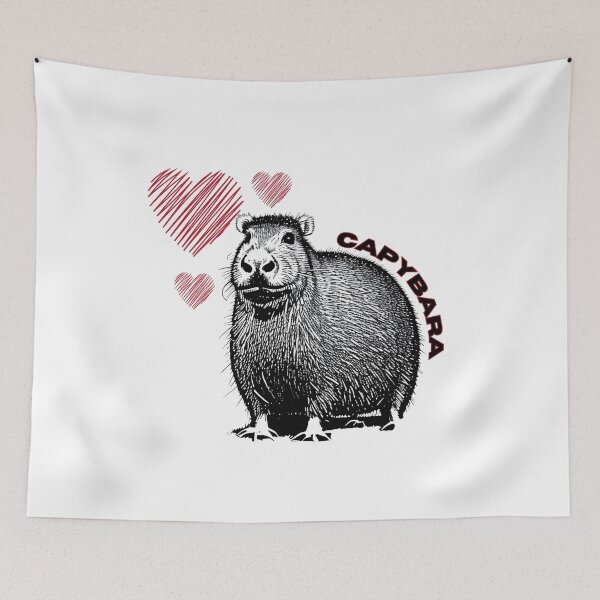 Item preview, capybara love designed and sold by MacLis.