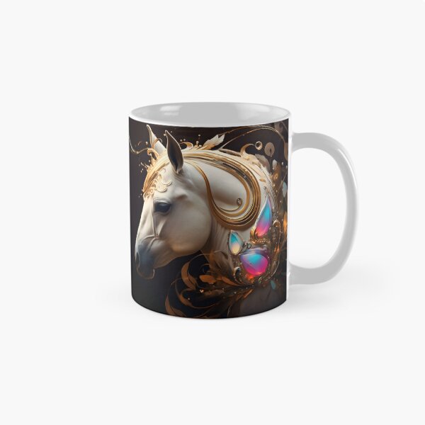 Item preview, Abstract Fantasy White Horse Art designed and sold by PeteRascal.
