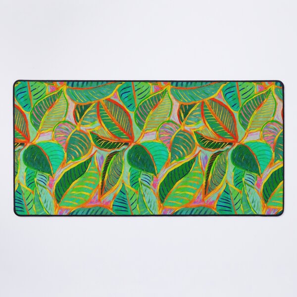 Item preview, Messy Painted Colorful Tropical Leaves designed and sold by micklyn.