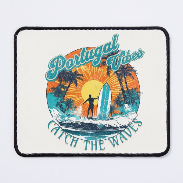 Item preview, Portugal Vibes Retro Sunset Surfer  Design designed and sold by PatriciaReyes.