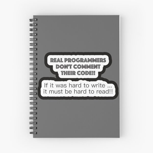 Item preview, Real programmers don't comment their code designed and sold by devchild.