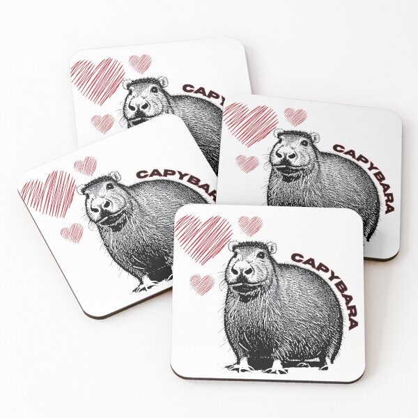 Item preview, capybara love designed and sold by MacLis.