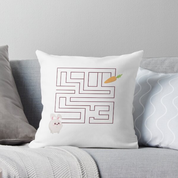 Item preview, Cute and adorable Bunny Rabbit finding carrot in a maze designed and sold by RunSumErrands.