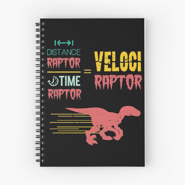 Item preview, Distance Raptor Over Time Raptor Velociraptor Funny Math Dinosaur  designed and sold by Mikeyy109.