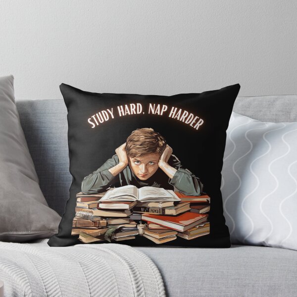 Item preview, Study hard, nap harder, book lovers, literary lovers, education designed and sold by Mateusz Majcherek.