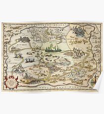 The Wizard of Oz World Map High Quality Poster