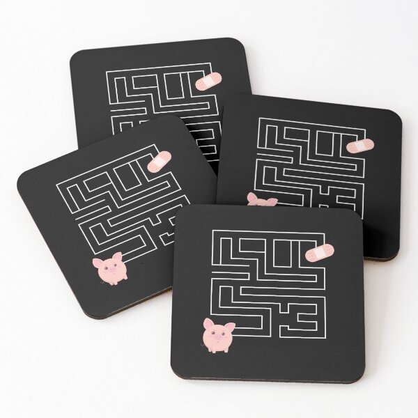 Item preview, Cute and adorable Piggy Pig finding plaster in a maze designed and sold by RunSumErrands.